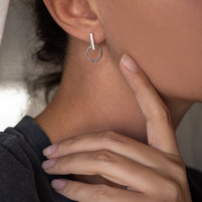 Mini Barbell earrings