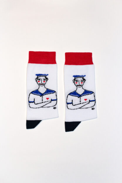 Sailor in white Socks